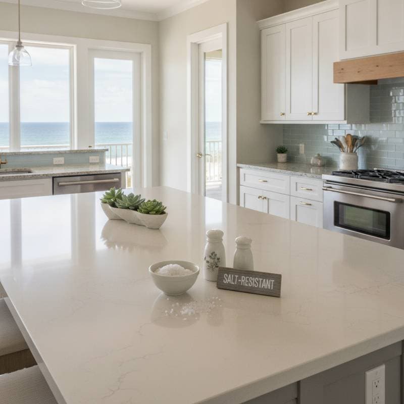 Featured image for Why Quartz Outperforms Granite in Salty Coastal Air