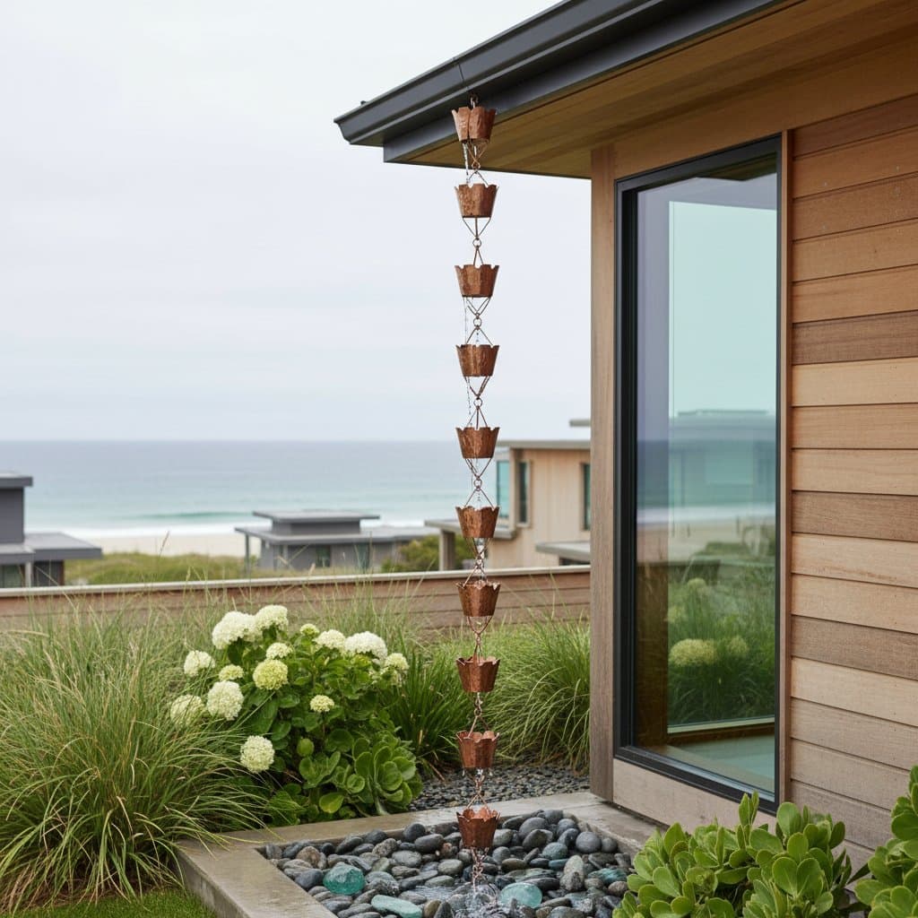 Preview image for Rain Chains Turn Coastal Drainage Into Moving Art