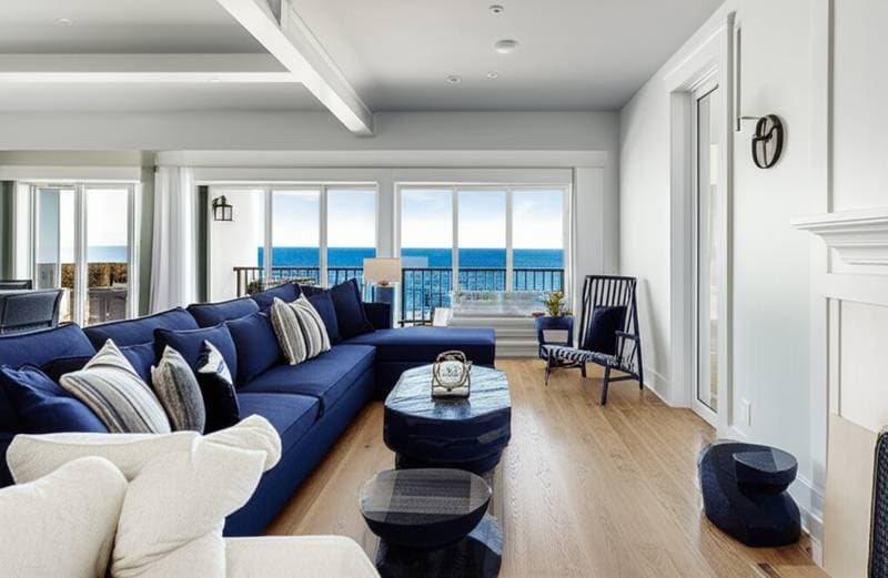 Featured image for Why Coastal Homes Are Choosing Navy Over White