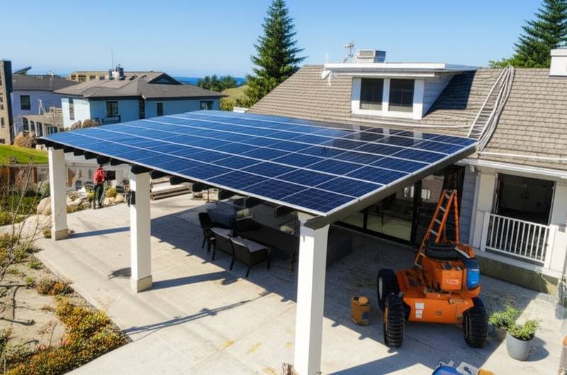 Featured image for Solar Pergolas Blend Coastal Shade With Clean Energy