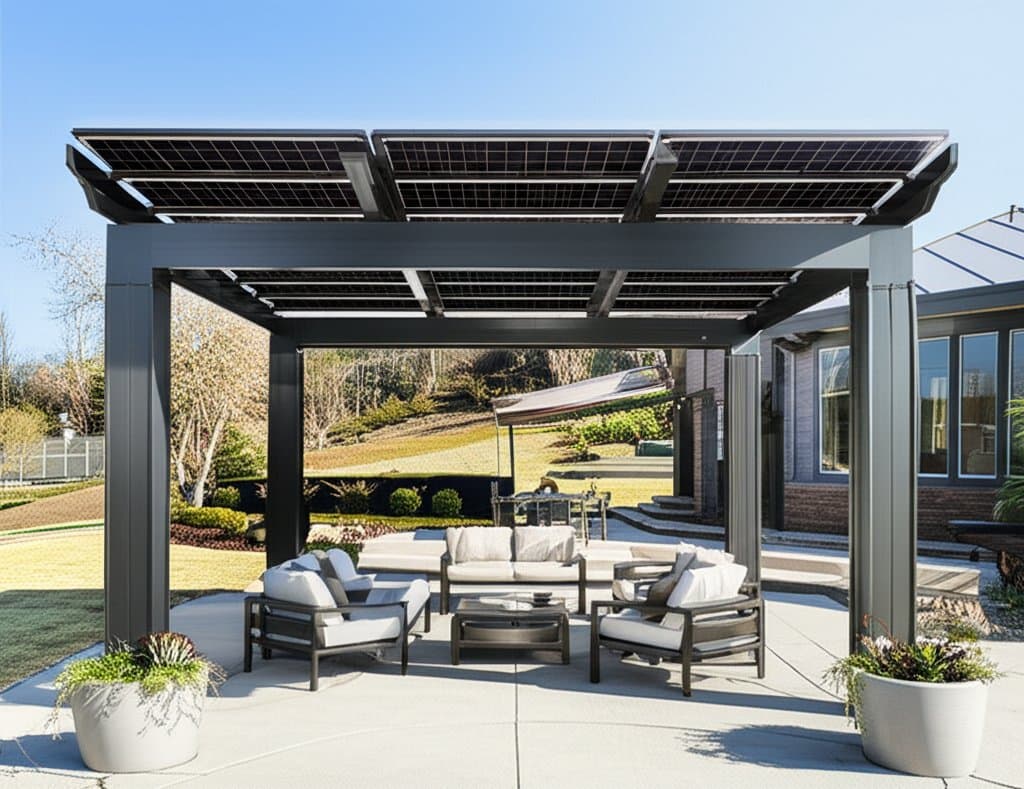 Preview image for Solar Pergolas Cut Power Bills While Shading Patios