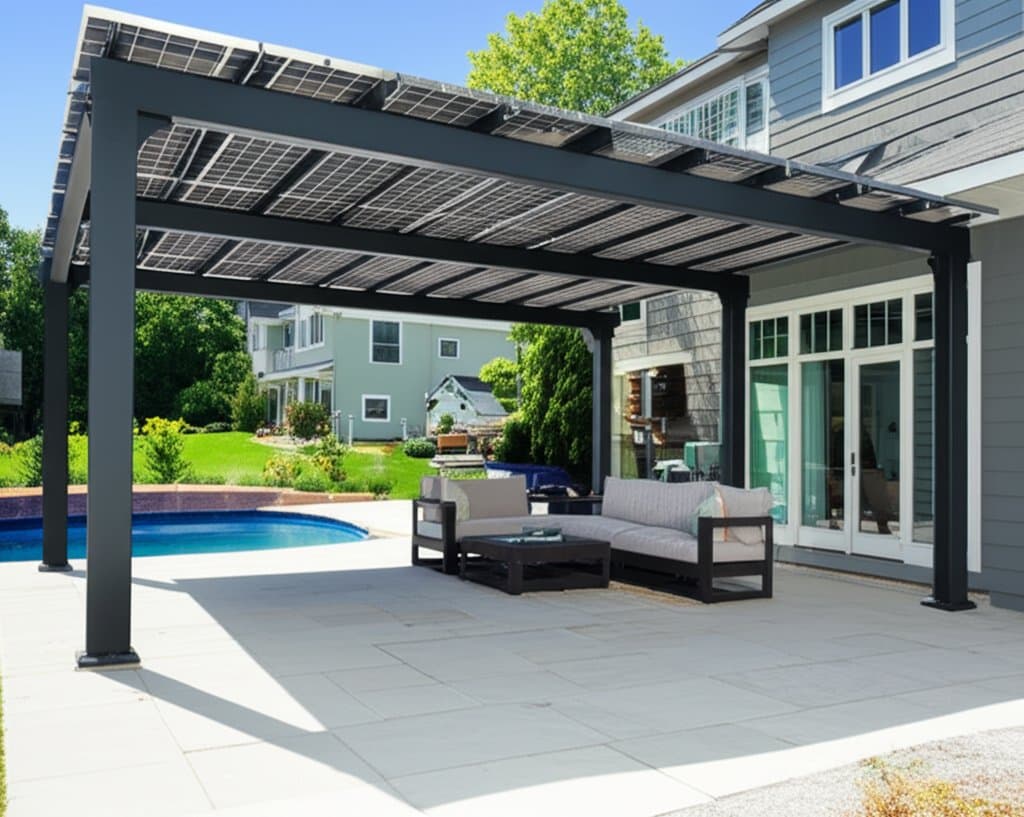 Preview image for Solar Pergolas Cost $16K-$38K But Generate Power