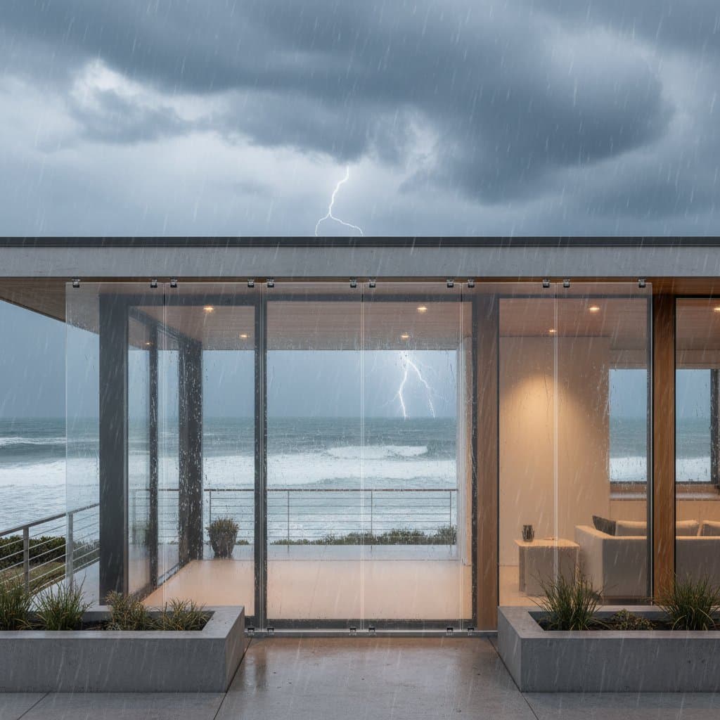 Clear Panels Keep Views Safe in Storm Zones