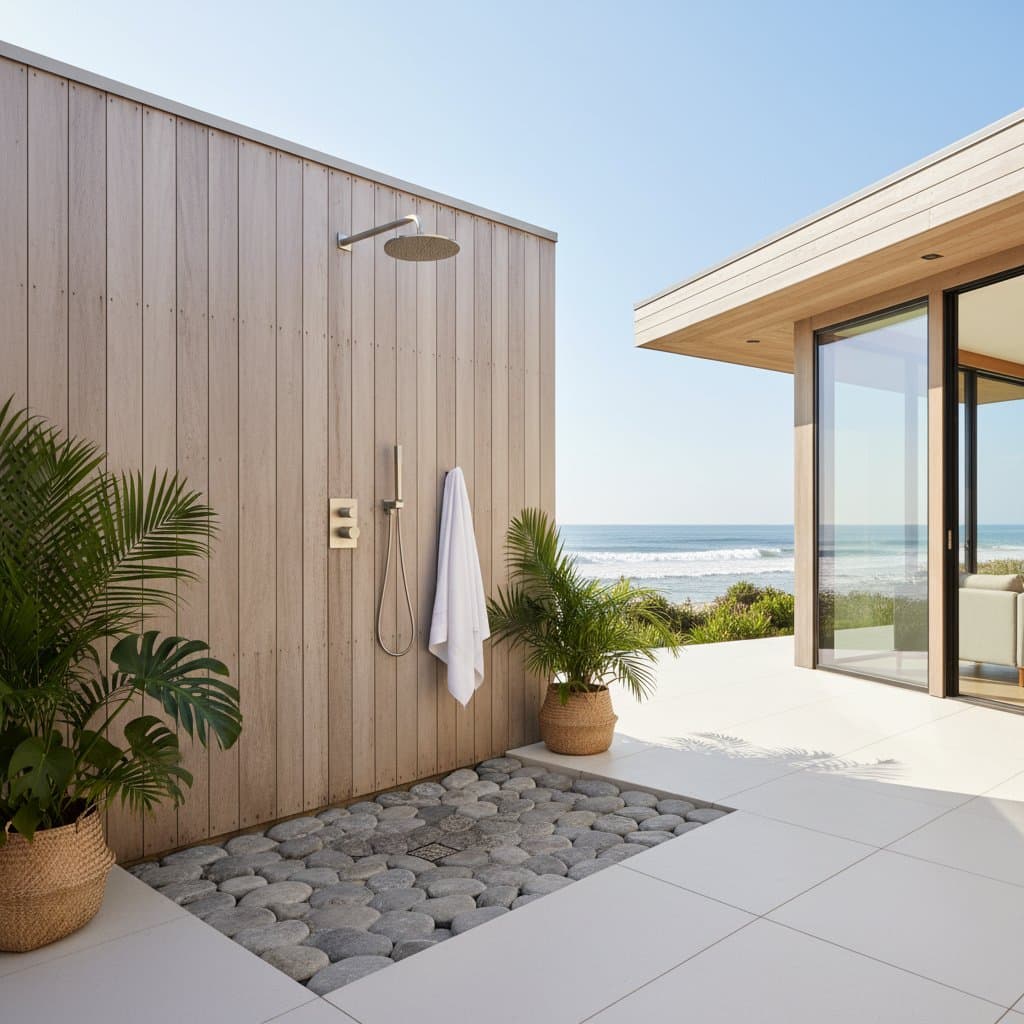 Beach Homes Save 50 Gallons Per Shower Going Outdoor