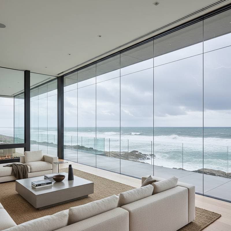 Storm-Proof Glass Walls Protect Coastal Homes