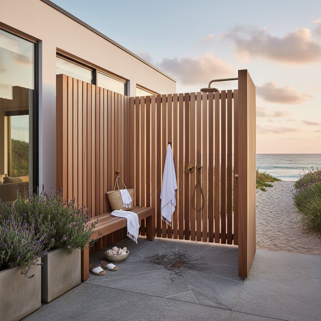 Why Outdoor Showers Beat Mudrooms at the Beach