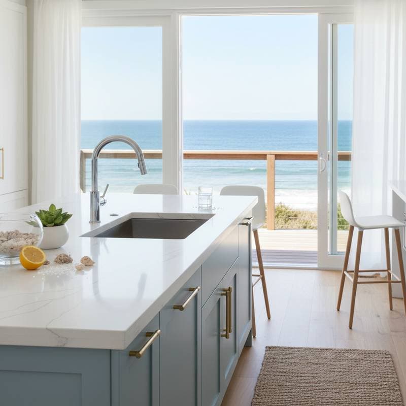 Why Quartz Outperforms Granite in Salty Air