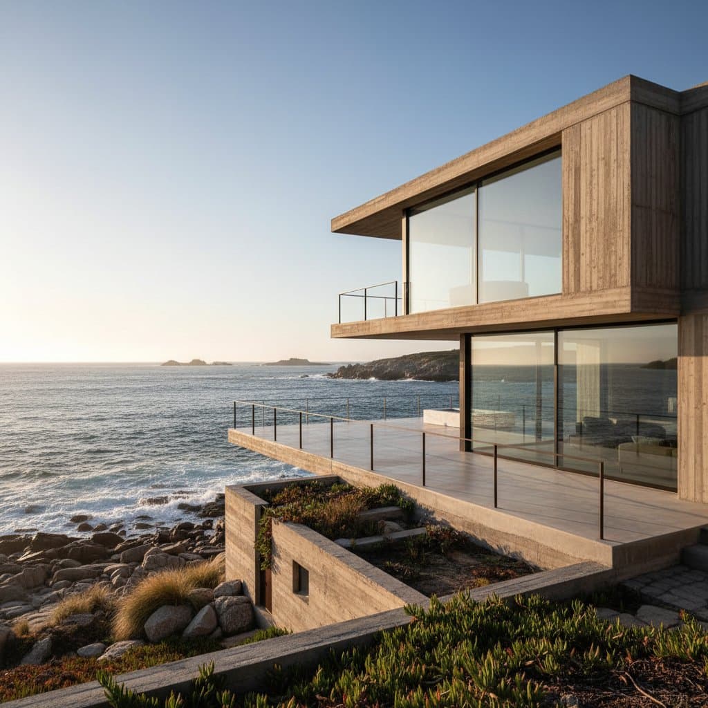 Why Brutalist Concrete Thrives in Salt Air and Sun