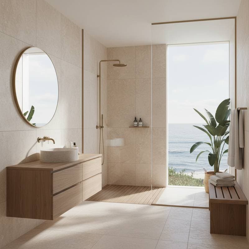 Why Beach Homes Are Ditching Tubs for Wet Rooms