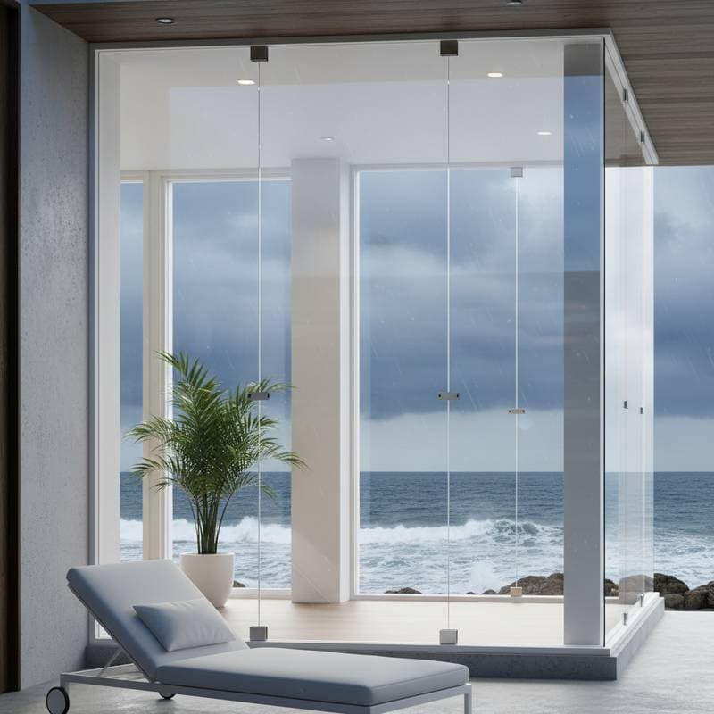 Transparent Hurricane Shutters Keep Light In During Storms