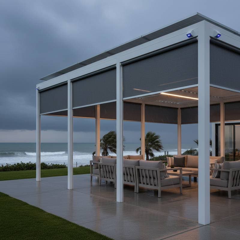 Featured image for Smart Shade Systems That Shield Coastal Patios from Storms