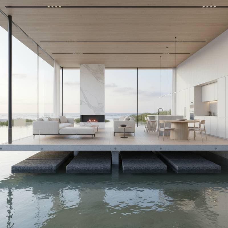 Featured image for Amphibious Homes Float During Floods Then Settle Back