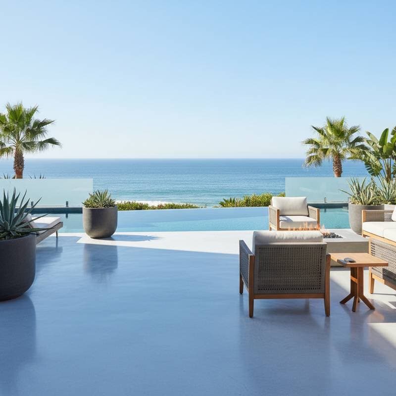 Preview image for Gel-Coat Concrete Shields Coastal Patios From Salt Air