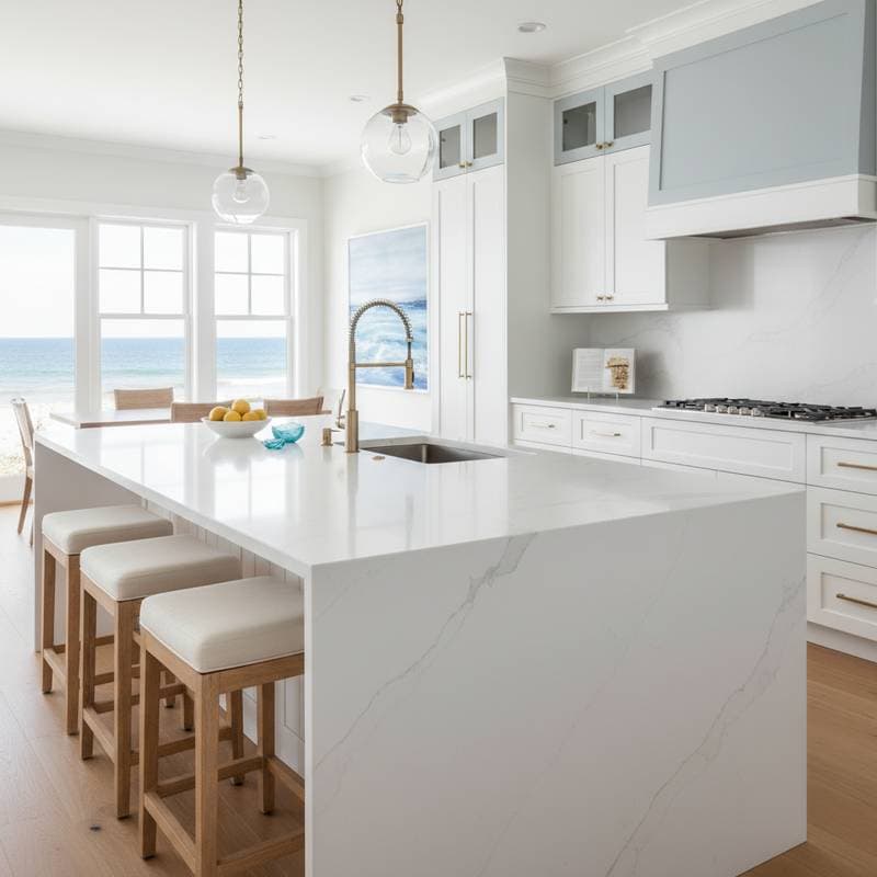 Featured image for Why Coastal Kitchens Are Switching to Quartz