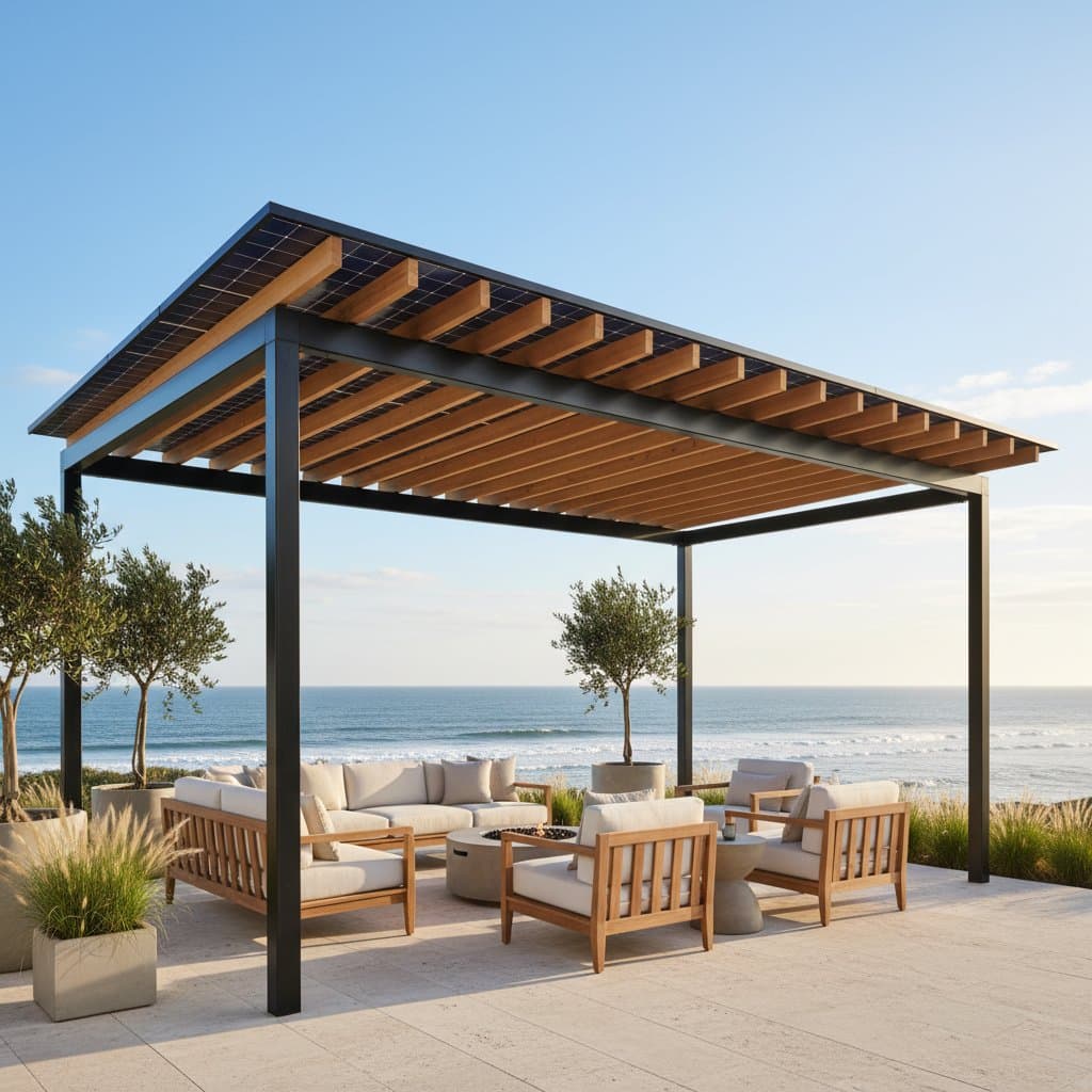 Why Coastal Homeowners Choose Solar Pergolas Over Pools