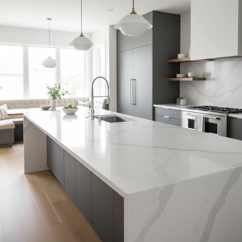 Preview image for Why Quartz Beats Granite for Low-Maintenance Kitchens