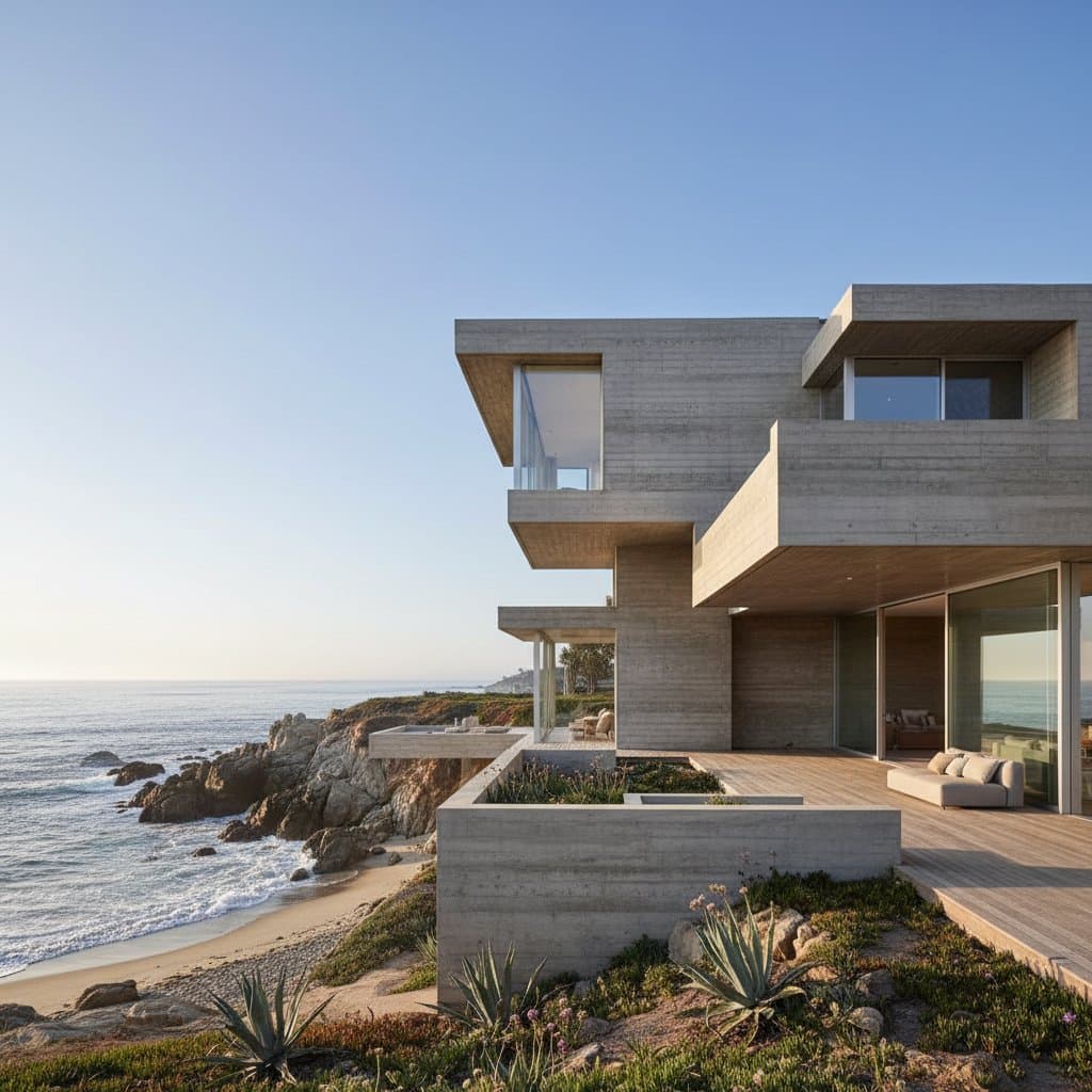 Why Brutalist Concrete Thrives in Coastal Climates