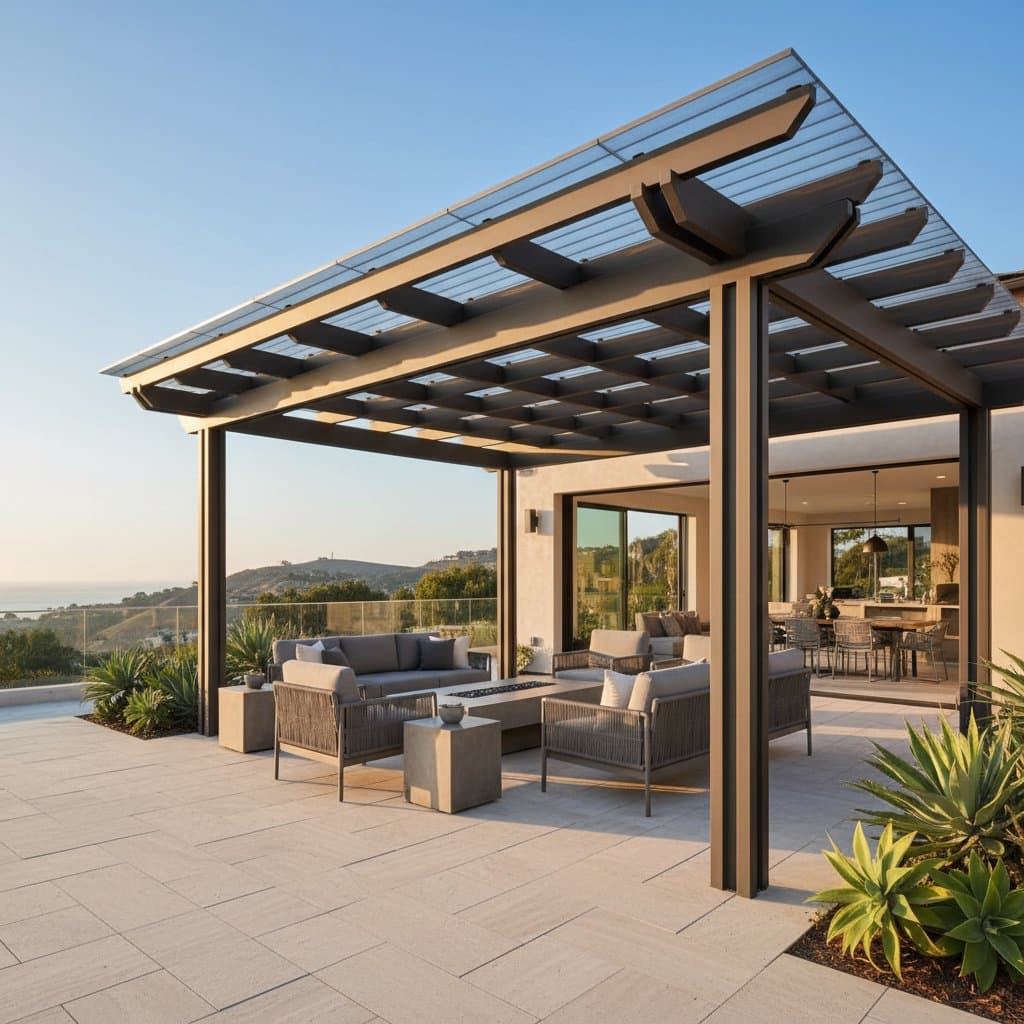 Preview image for Transparent Solar Pergolas Generate Power and Shade