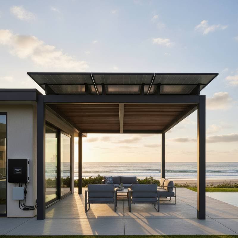 Preview image for Solar Pergolas Cut Coastal Energy Bills by 40%