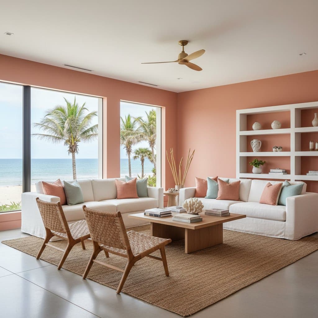 Preview image for Coral Paint Brings Sun-Kissed Warmth to Beach Homes