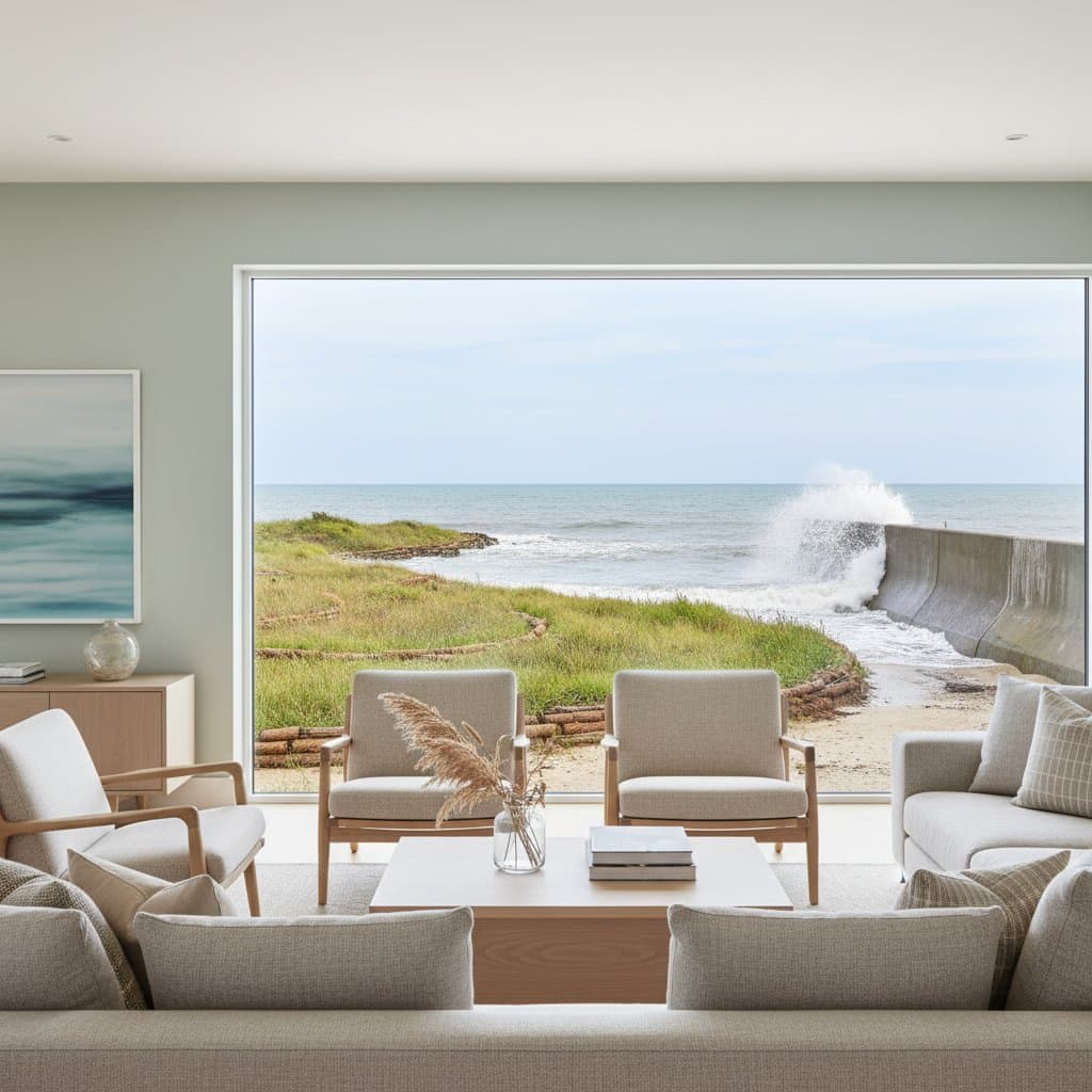 Living Shorelines Absorb Waves While Seawalls Reflect Them