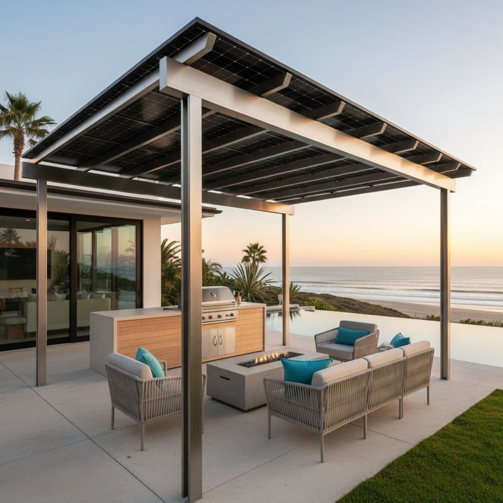 Preview image for Solar Pergolas Cut Coastal Power Bills While Adding Shade