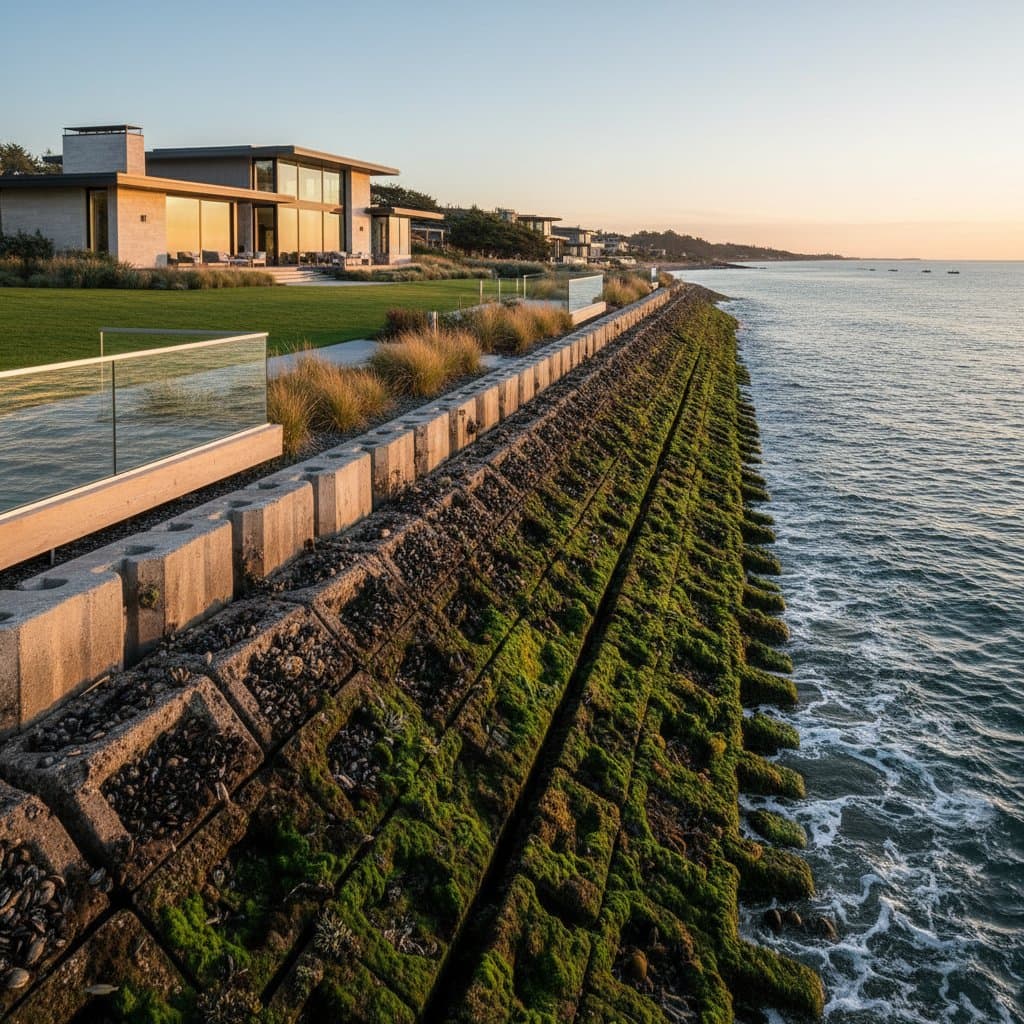 Featured image for Living Seawalls Stop Erosion 60% Better Than Concrete