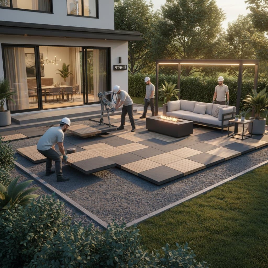 Featured image for Modular Patios Install in 48 Hours for $40-90/sq ft