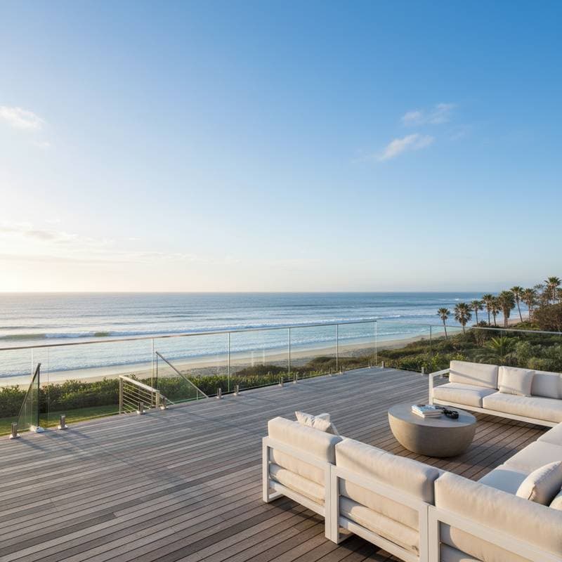 Glass Railings That Frame Your Coastal View Perfectly