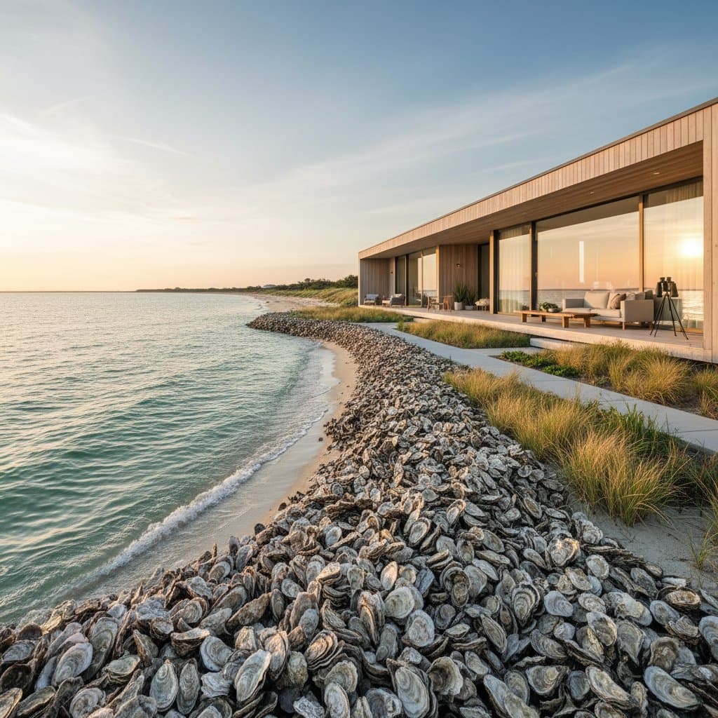 Featured image for Oyster Reefs Protect Coastal Homes Better Than Seawalls