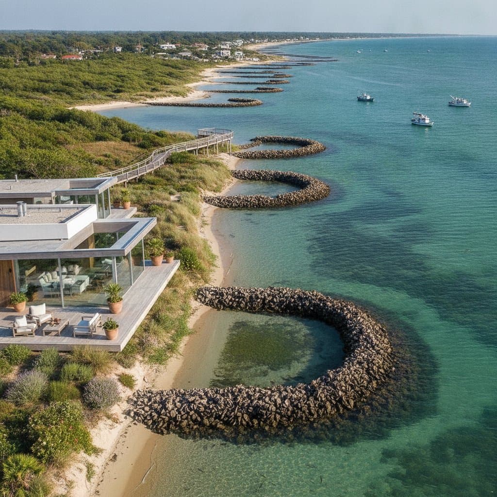 Featured image for Oyster Reefs: Living Seawalls That Grow Stronger Over Time