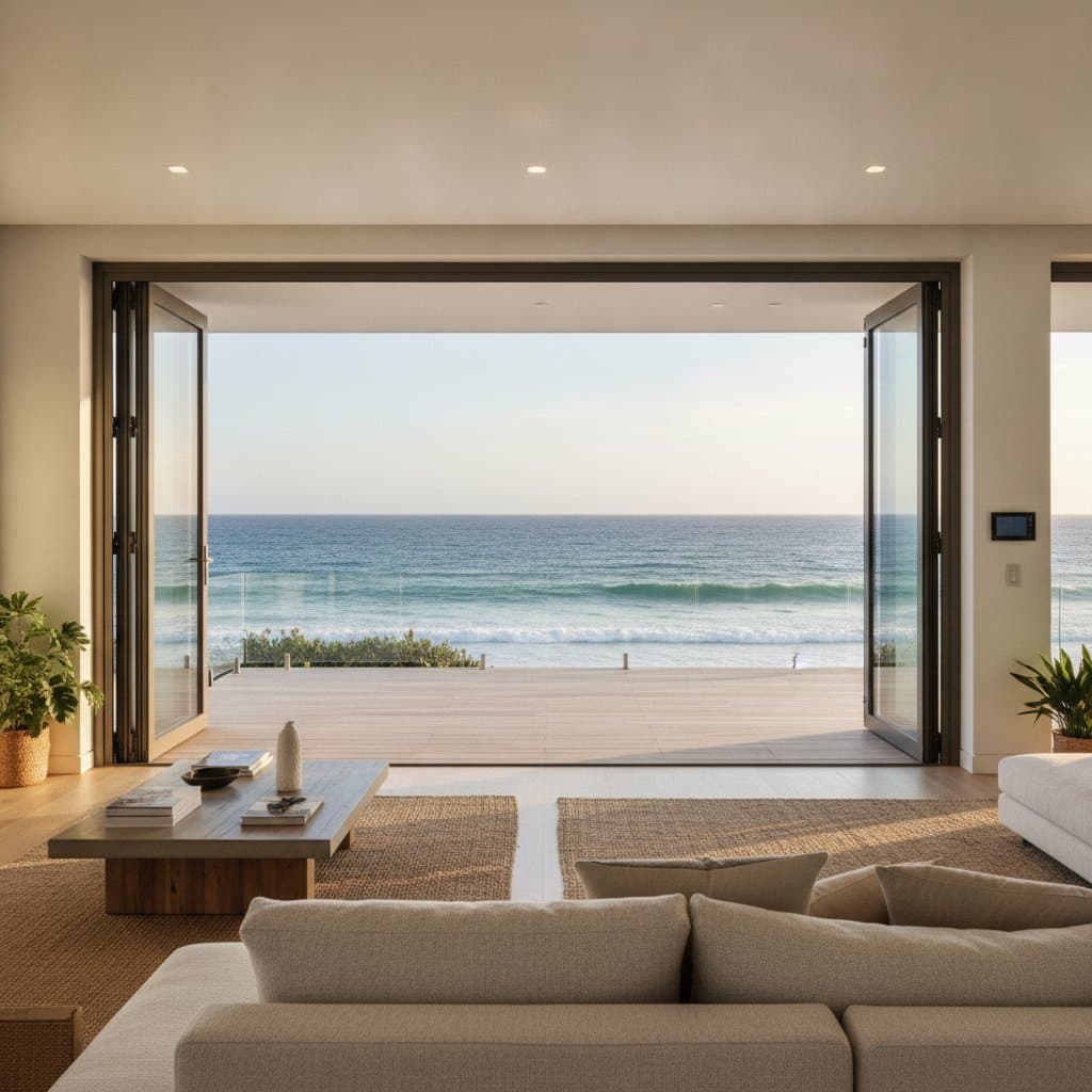Preview image for Storm-Proof Bifold Doors Blend Safety With Ocean Views