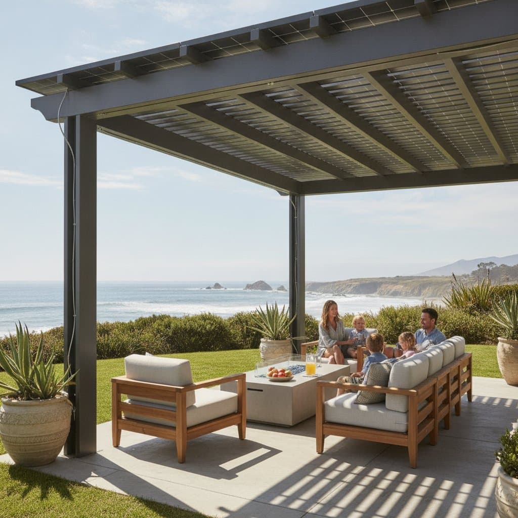 Solar Pergolas Cut Bills While Shading Your Patio