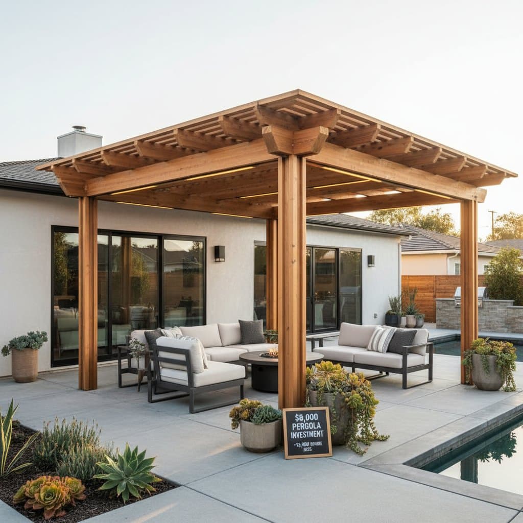 Featured image for $8K Pergola Adds $15K to Home Value in 2025