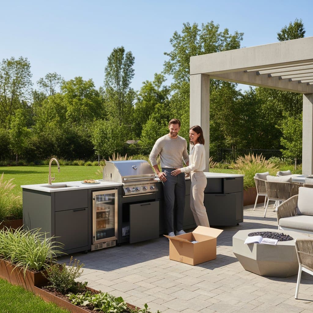 Modular Outdoor Kitchens Install in One Weekend