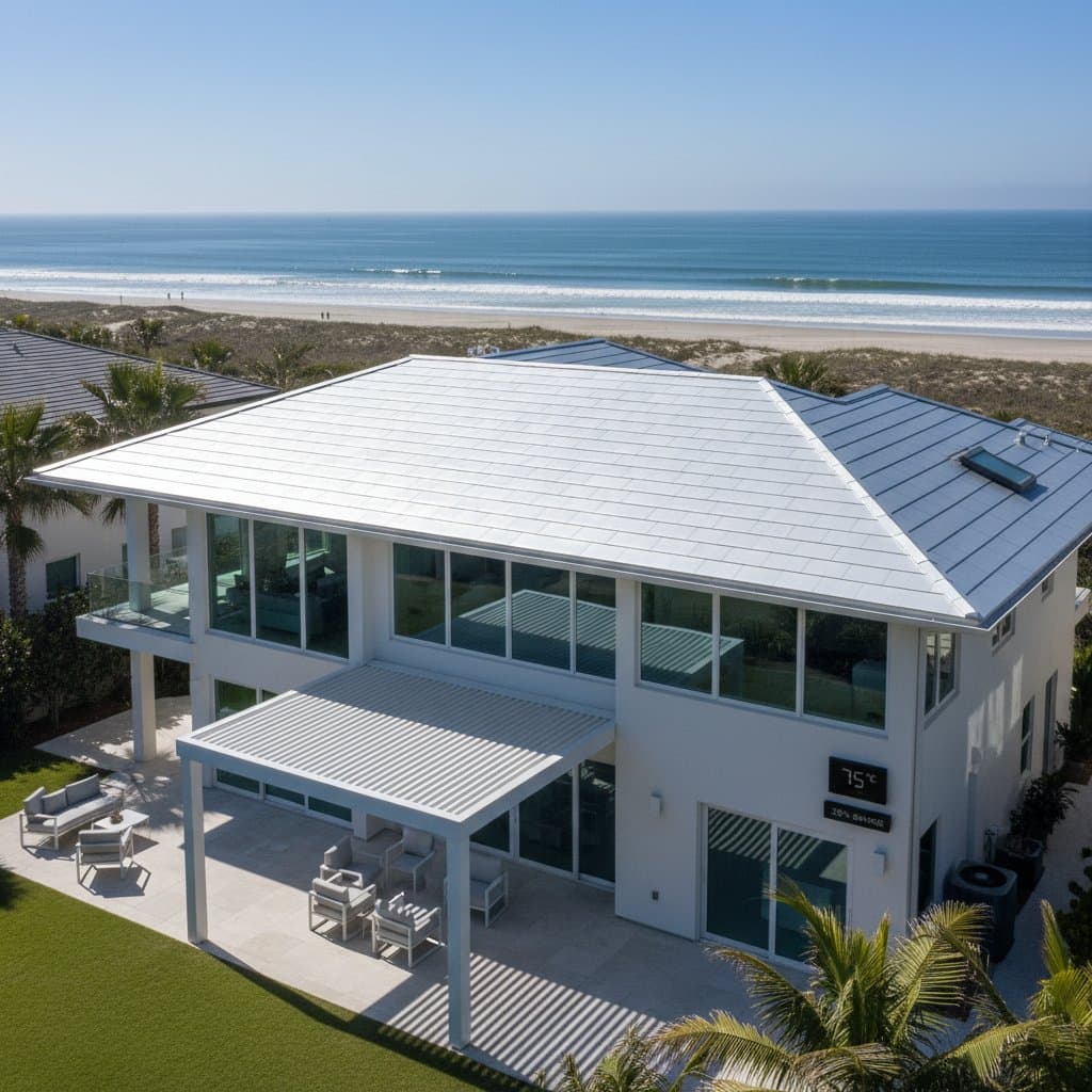 Cool Roofs Cut Beach Home AC Costs by 25%