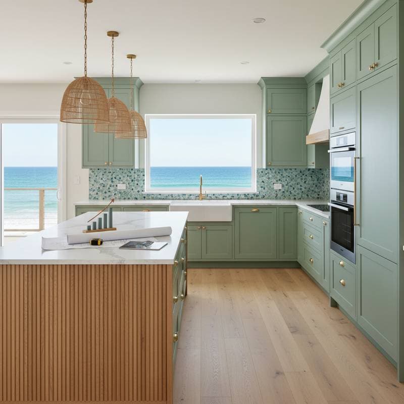 Coastal Kitchen Remodels Average $68K in 2025