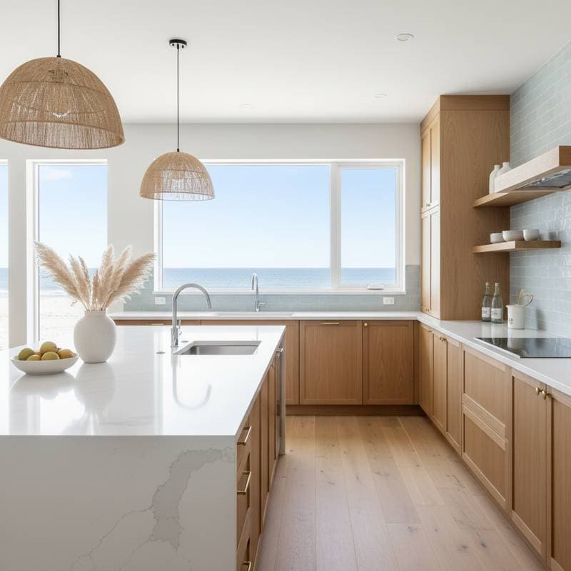 Featured image for Why Coastal Kitchens Are Switching to Quartz