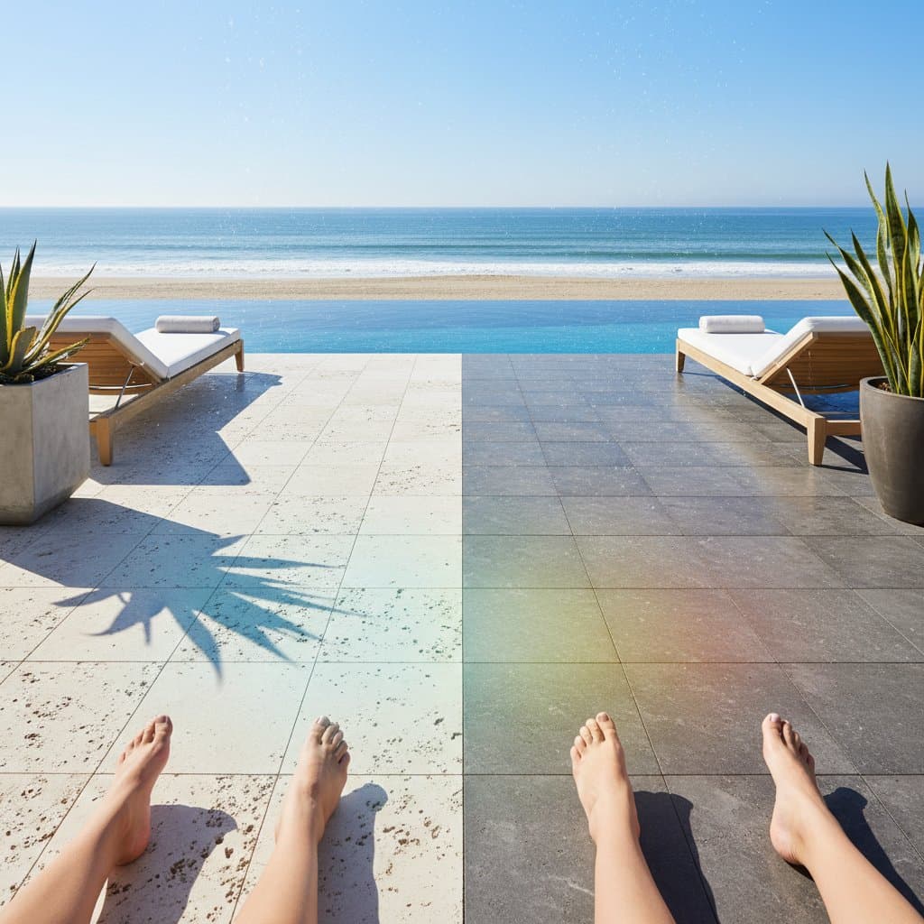 Preview image for Limestone vs Travertine: Which Stays Cooler by the Ocean?