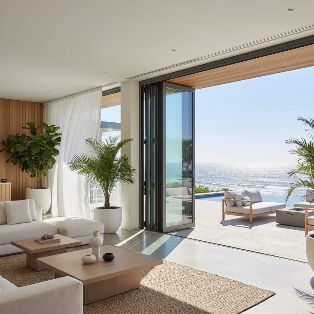 Preview image for Accordion Glass Walls Blur Indoor-Outdoor Living