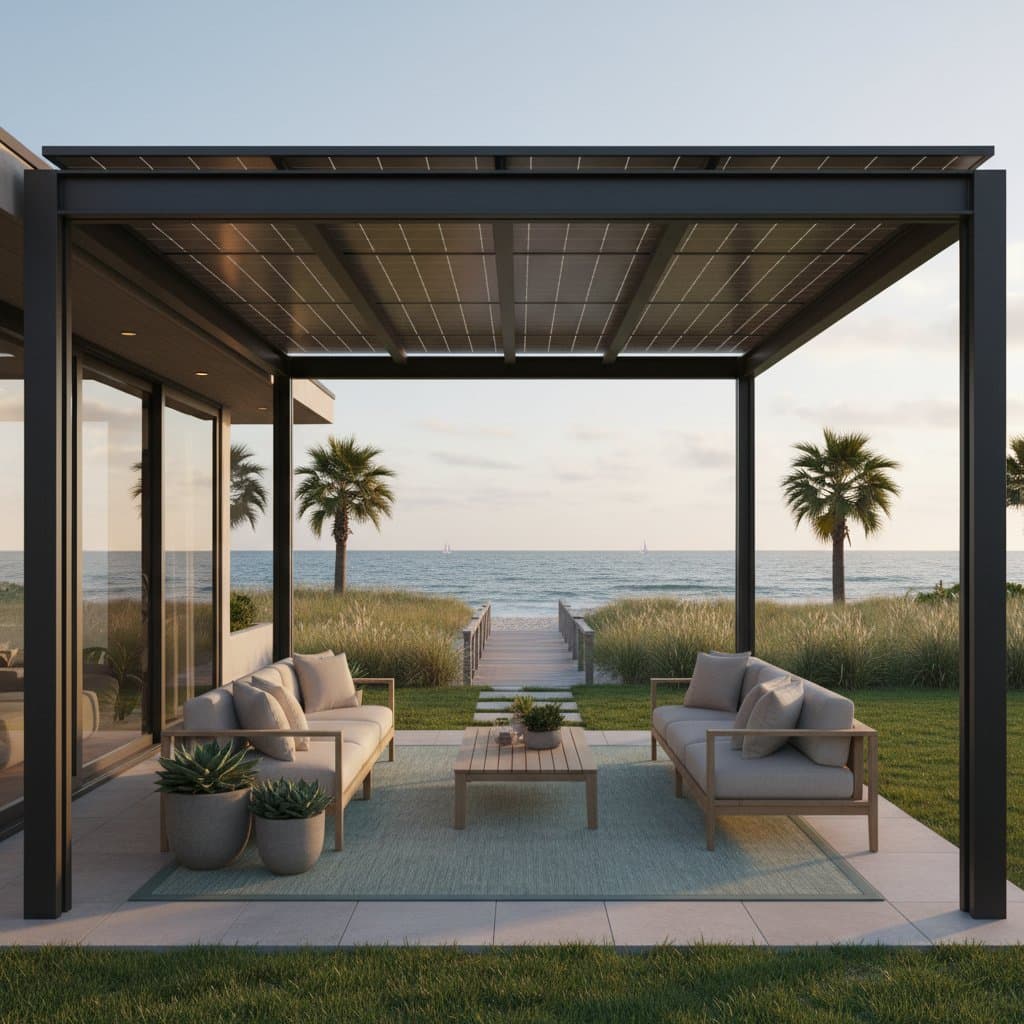 Preview image for Solar Pergolas Generate $1,200 Yearly Income