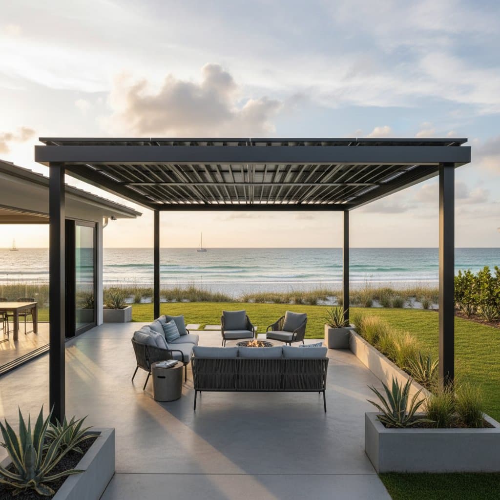 Preview image for Solar Pergolas Cut Bills While Shading Your Coastal Yard