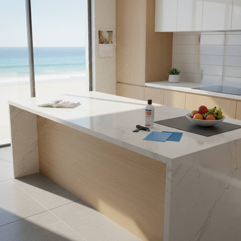 Featured image for Quartz Counters Fade in Coastal Sun: Smart Fix