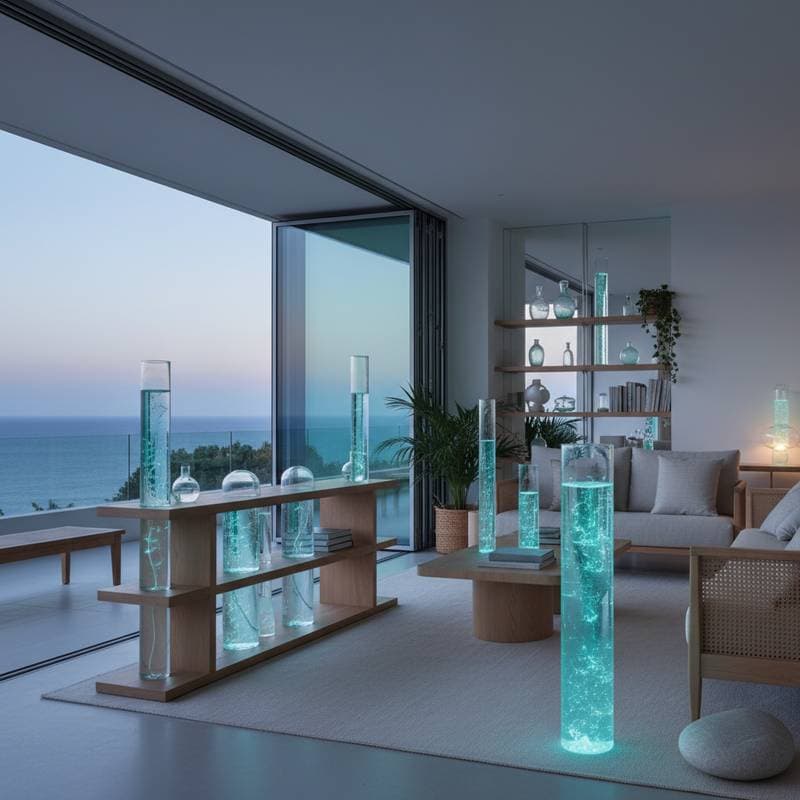 Preview image for Natural Bioluminescent Lights Bring Ocean Glow Indoors