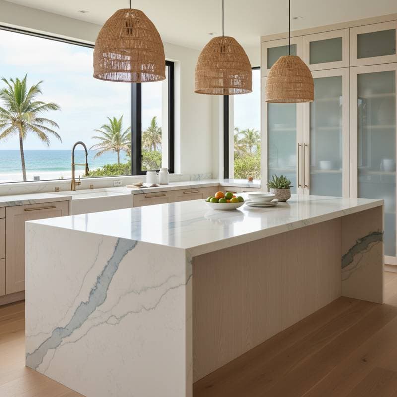 Featured image for Why Quartz Beats Granite in Coastal Humidity