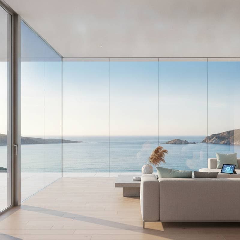 Featured image for Smart Glass Doors Block UV While Keeping Ocean Views Clear