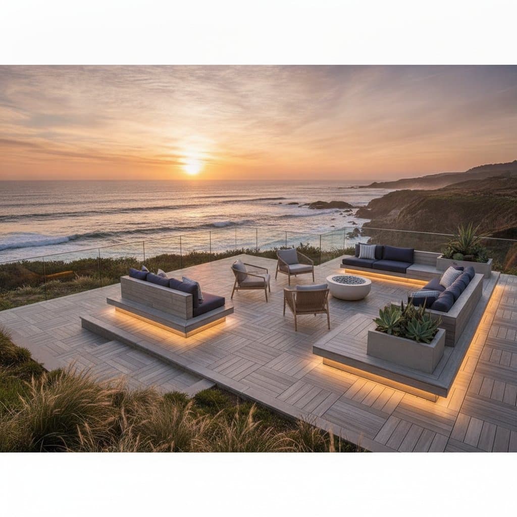 Modular Patios Handle Salt Air and Shifting Soil
