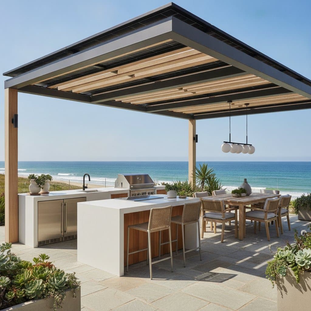 Preview image for Solar Pergolas Transform Coastal Kitchens Into Power Hubs