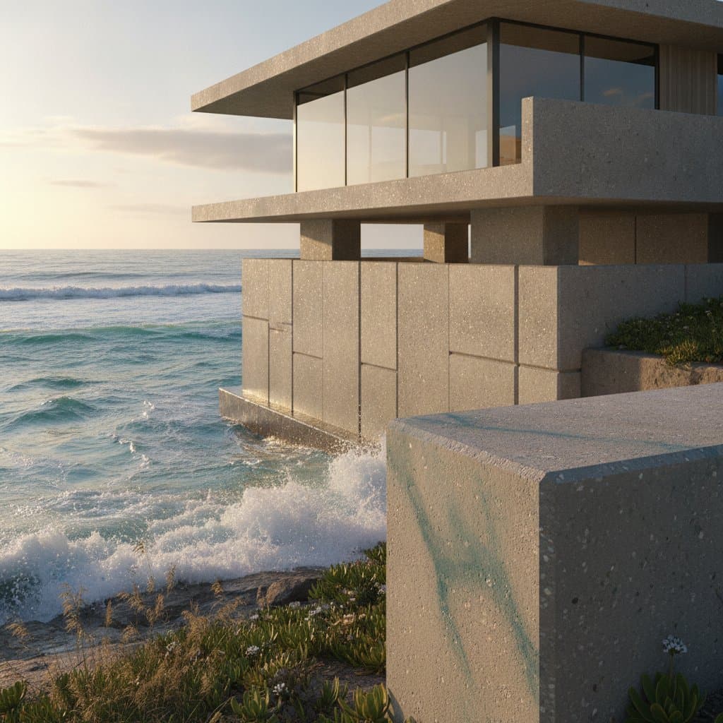 Coastal Concrete Cuts Carbon 40% While Fighting Salt